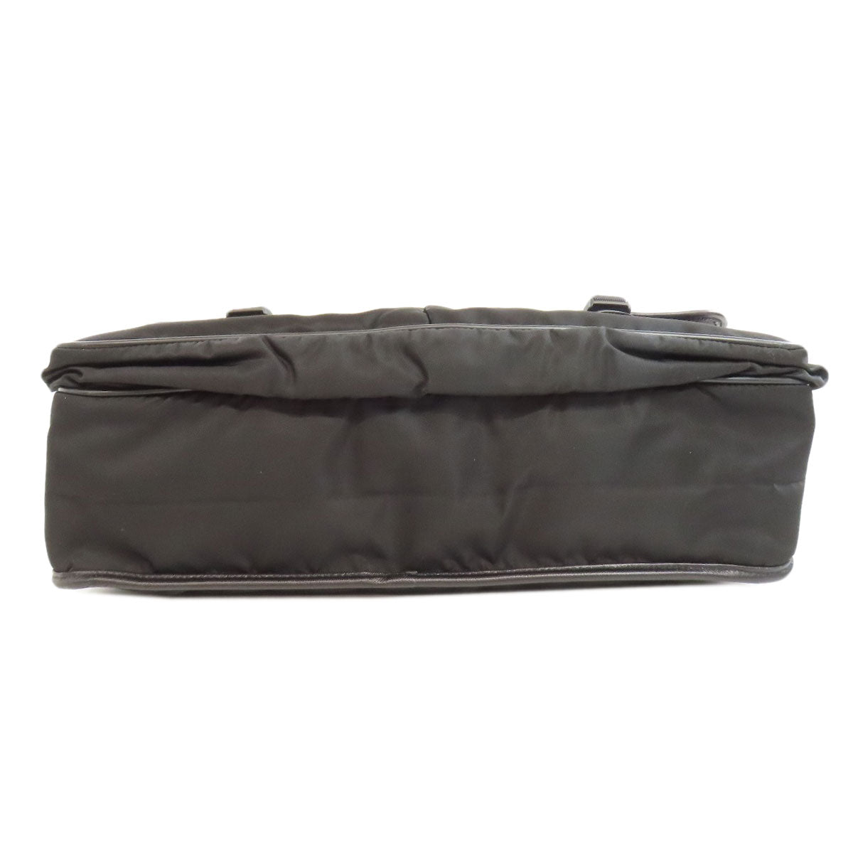 PRADA Shoulder Bag Nylon black logoMetal Women Used Authentic