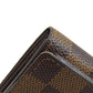 LOUIS VUITTON Bifold Wallet N61736 Damier canvas Brown Portefeuille Tresol Women Used Authentic