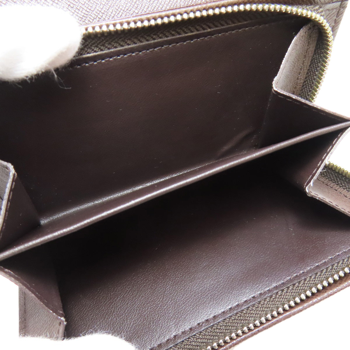 LOUIS VUITTON Bifold Wallet N61736 Damier canvas Brown Portefeuille Tresol Women Used Authentic