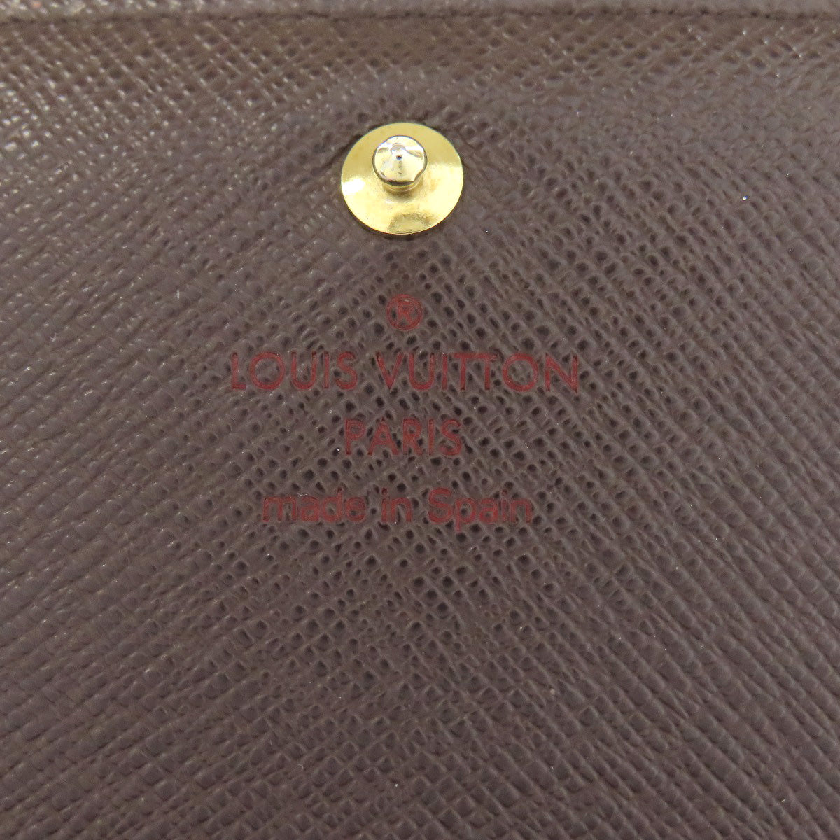 LOUIS VUITTON Bifold Wallet N61736 Damier canvas Brown Portefeuille Tresol Women Used Authentic
