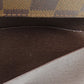 LOUIS VUITTON Bifold Wallet N61736 Damier canvas Brown Portefeuille Tresol Women Used Authentic