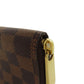 LOUIS VUITTON Long Wallet Purse N60028 Damier canvas Brown Zippy Compact Wallet