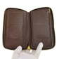 LOUIS VUITTON Long Wallet Purse N60028 Damier canvas Brown Zippy Compact Wallet