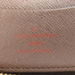 LOUIS VUITTON Long Wallet Purse N60028 Damier canvas Brown Zippy Compact Wallet