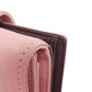 CHANEL Bifold Wallet Calfskin pink Camellia COCO Mark SilverMetal