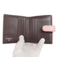 CHANEL Bifold Wallet Calfskin pink Camellia COCO Mark SilverMetal