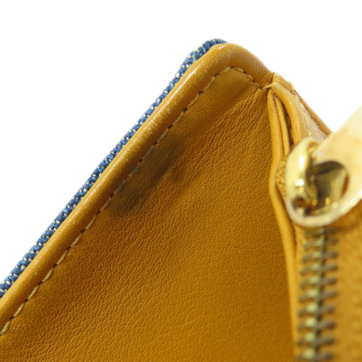 LOUIS VUITTON Long Wallet Purse M95511 denim blue Portefeuille Amelia Women Used Authentic