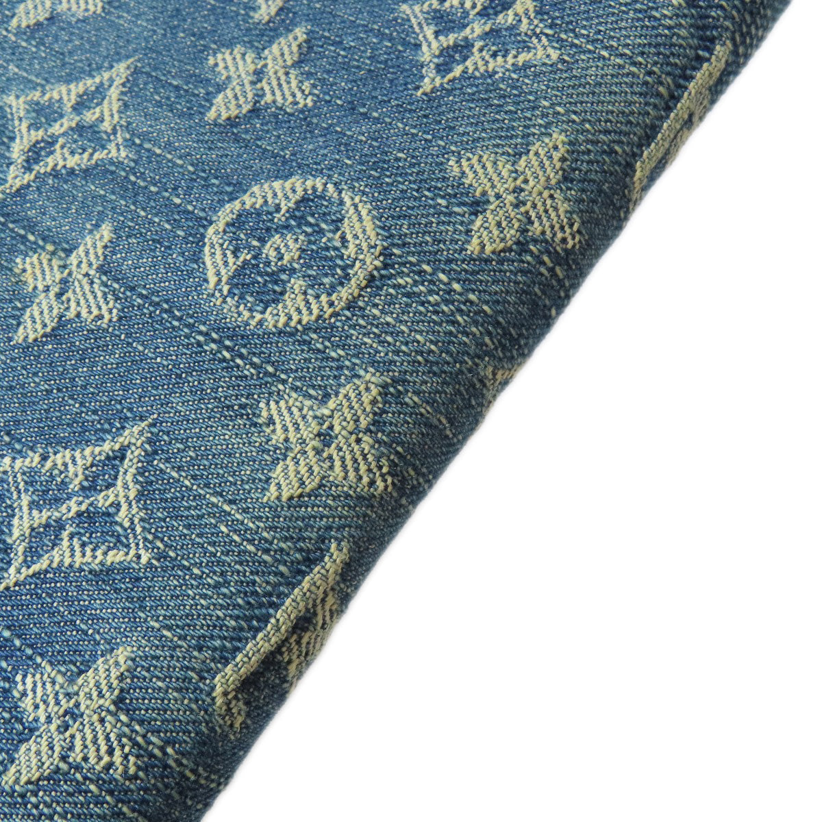 LOUIS VUITTON Long Wallet Purse M95511 denim blue Portefeuille Amelia Women Used Authentic