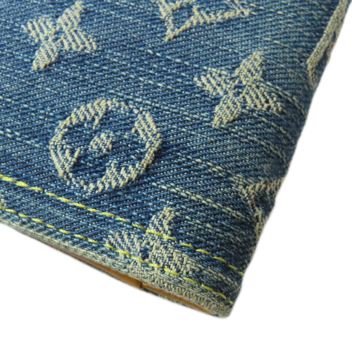 LOUIS VUITTON Long Wallet Purse M95511 denim blue Portefeuille Amelia Women Used Authentic