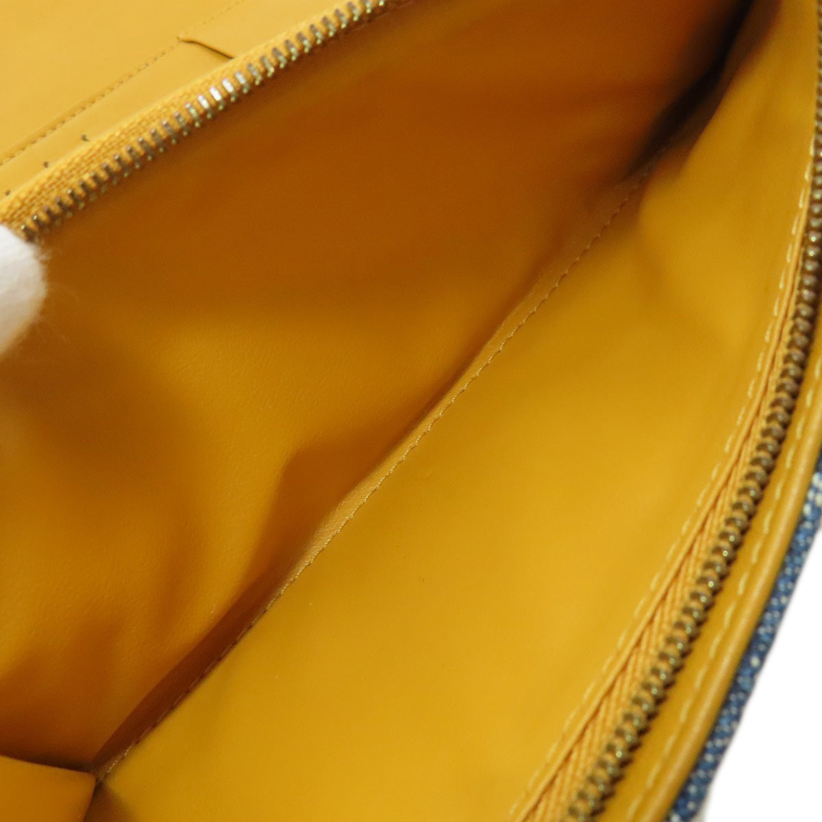LOUIS VUITTON Long Wallet Purse M95511 denim blue Portefeuille Amelia Women Used Authentic