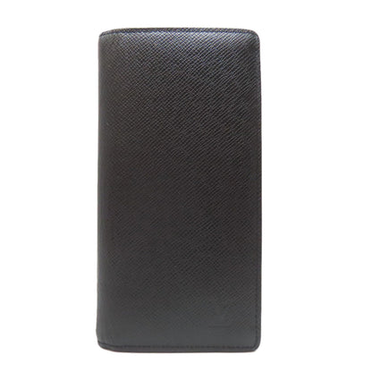 LOUIS VUITTON Long Wallet Purse M32654 Taiga Leather black Portefeuille�EBrazza Former mens Used Authentic