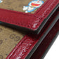 GUCCI Long Wallet Purse 647786 PVC Brown Doraemon collaboration Women Used Authentic
