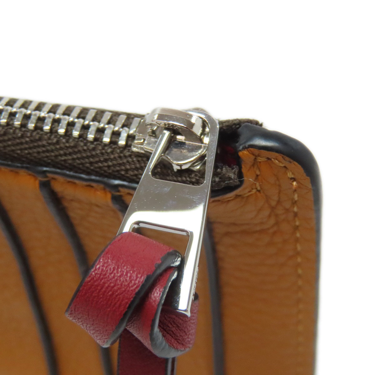LOEWE Coin case leather Brown anagram