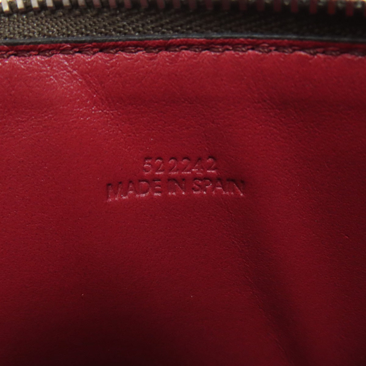 LOEWE Coin case leather Brown anagram