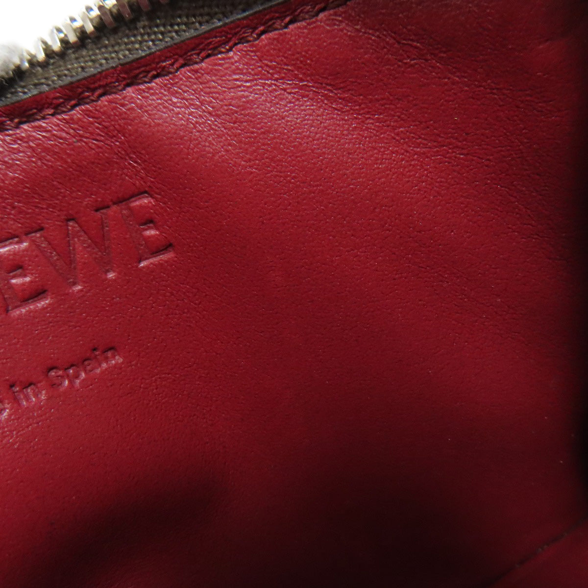 LOEWE Coin case leather Brown anagram