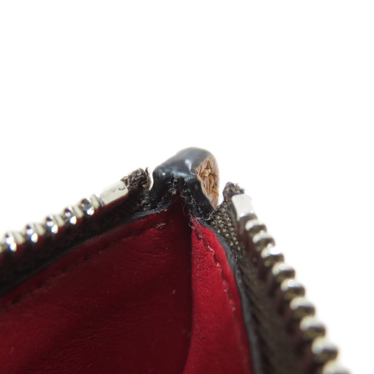 LOEWE Coin case leather Brown anagram