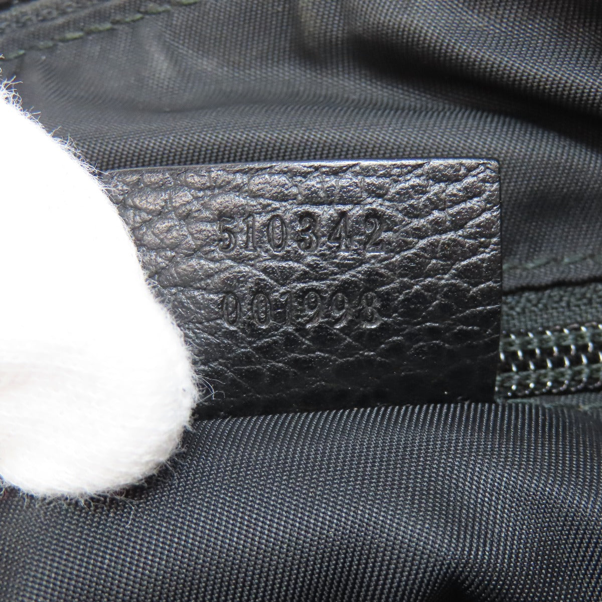 GUCCI Shoulder Bag 510342 Nylon black GG outlet
