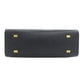 CELINE Handbag leather black logo Women Used Authentic