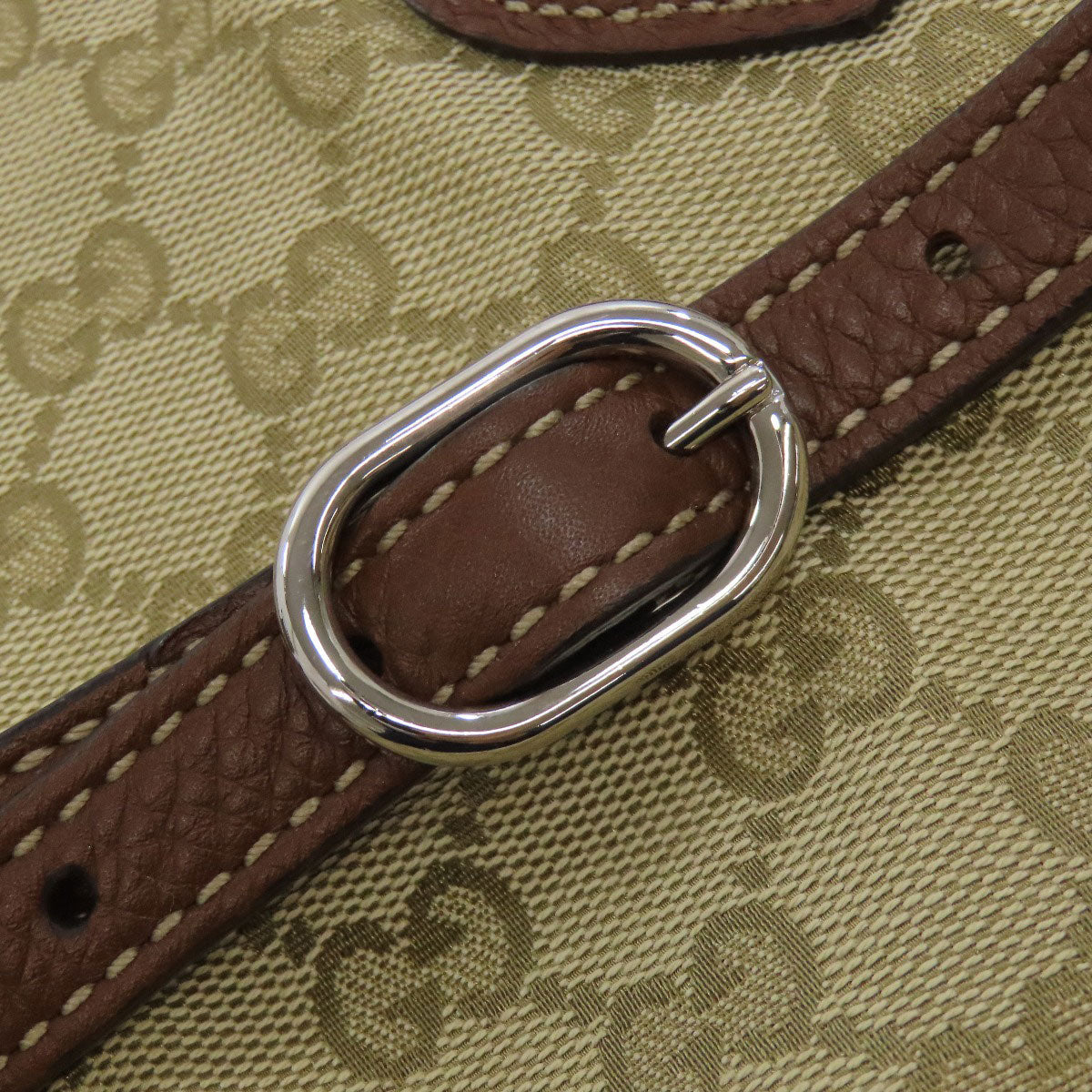 GUCCI Tote Bag 370823 canvas Brown GG pattern reversible 2WAY