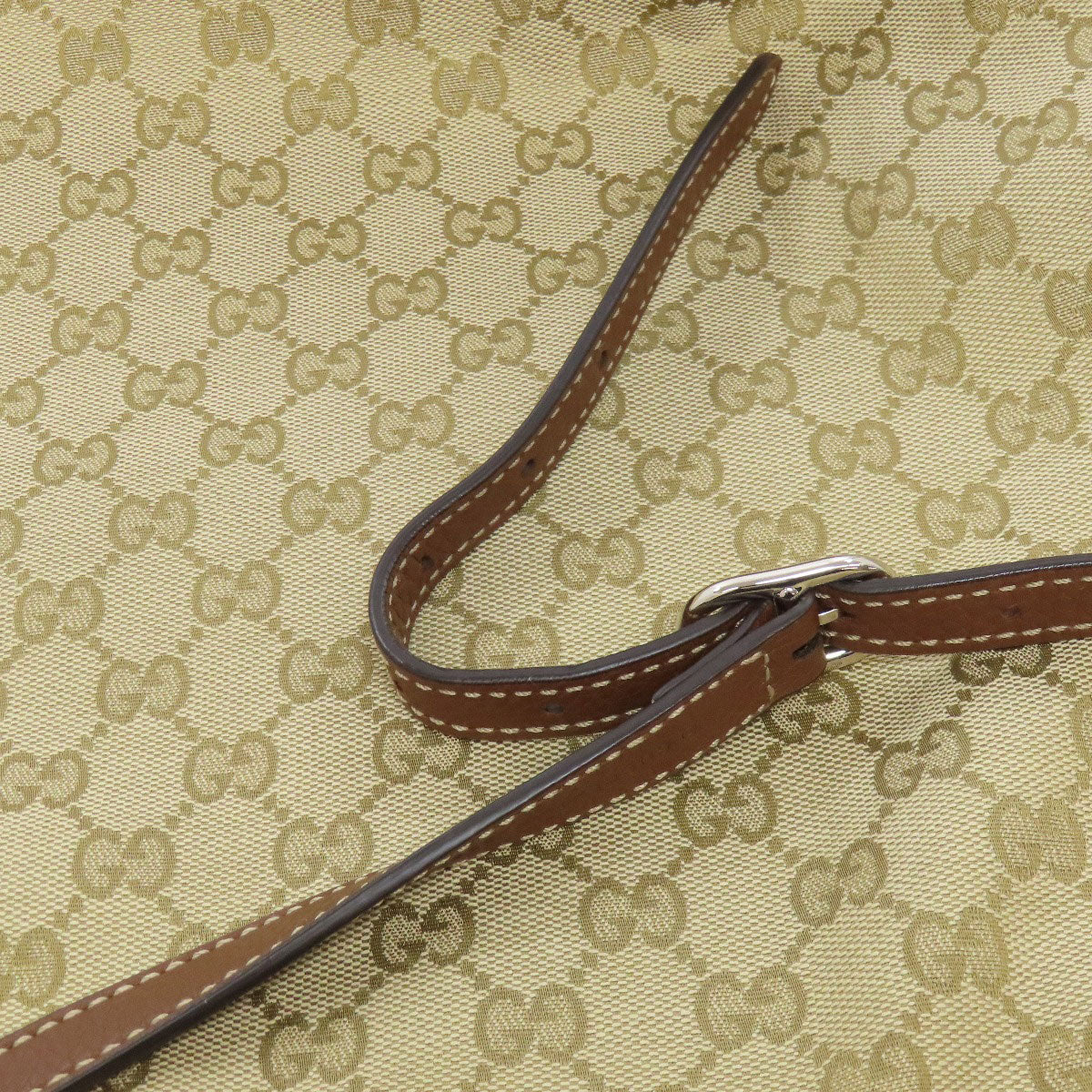 GUCCI Tote Bag 370823 canvas Brown GG pattern reversible 2WAY