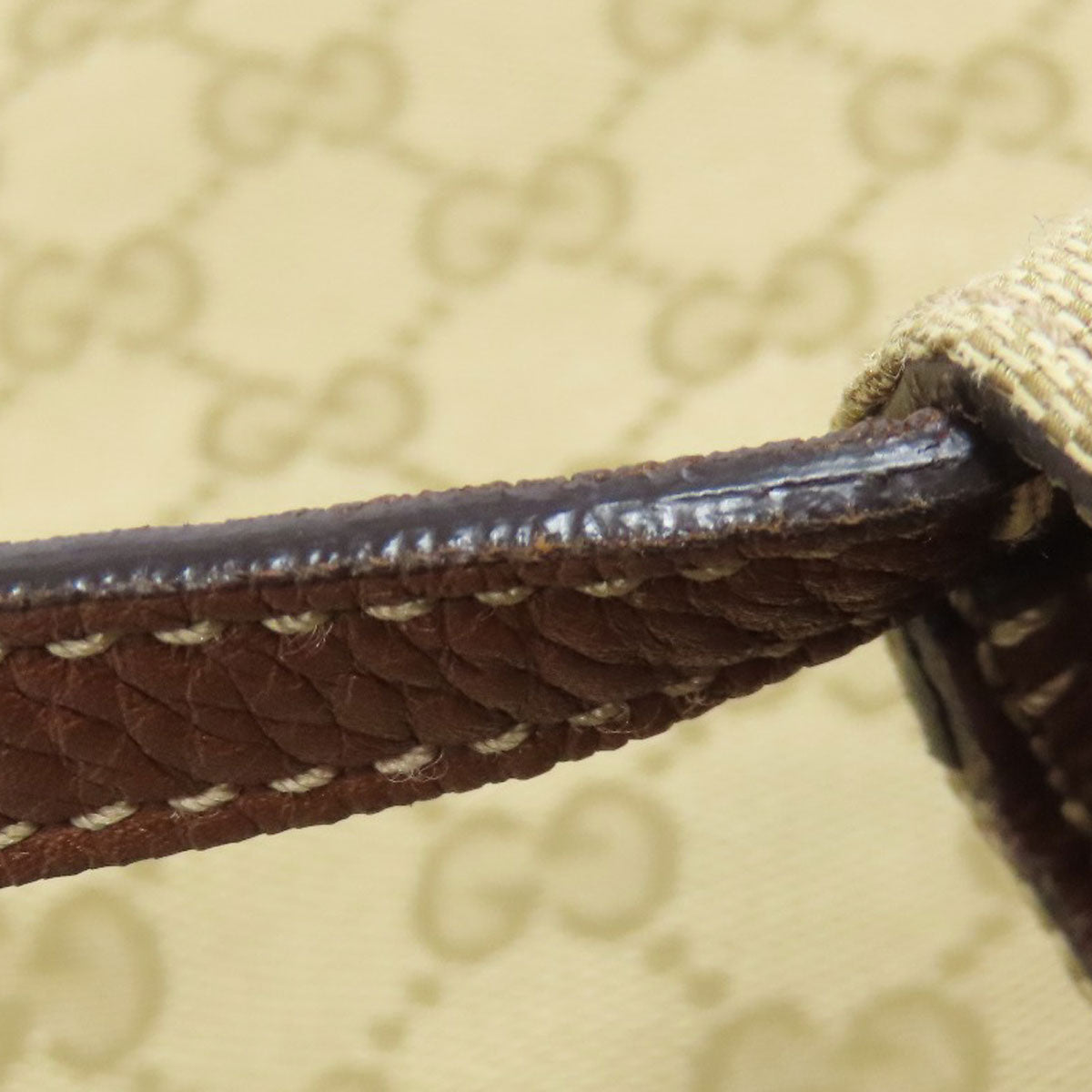 GUCCI Tote Bag 370823 canvas Brown GG pattern reversible 2WAY