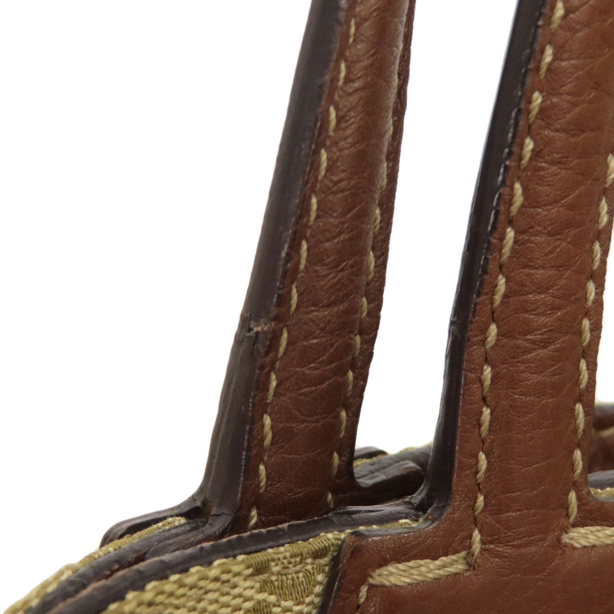 GUCCI Tote Bag 370823 canvas Brown GG pattern reversible 2WAY