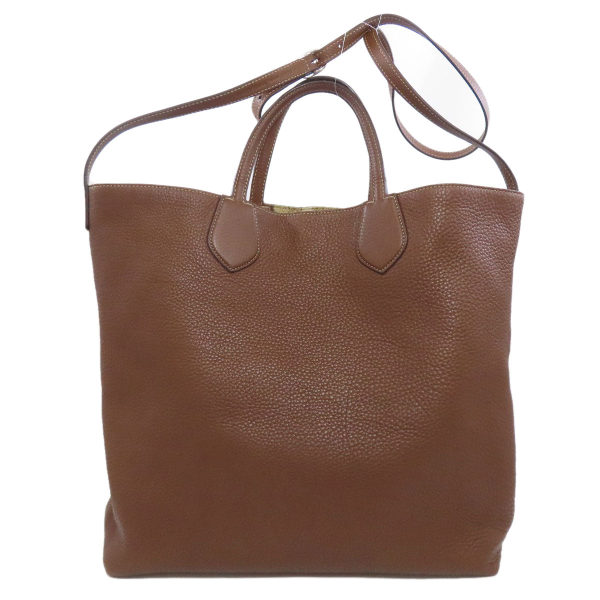 GUCCI Tote Bag 370823 canvas Brown GG pattern reversible 2WAY