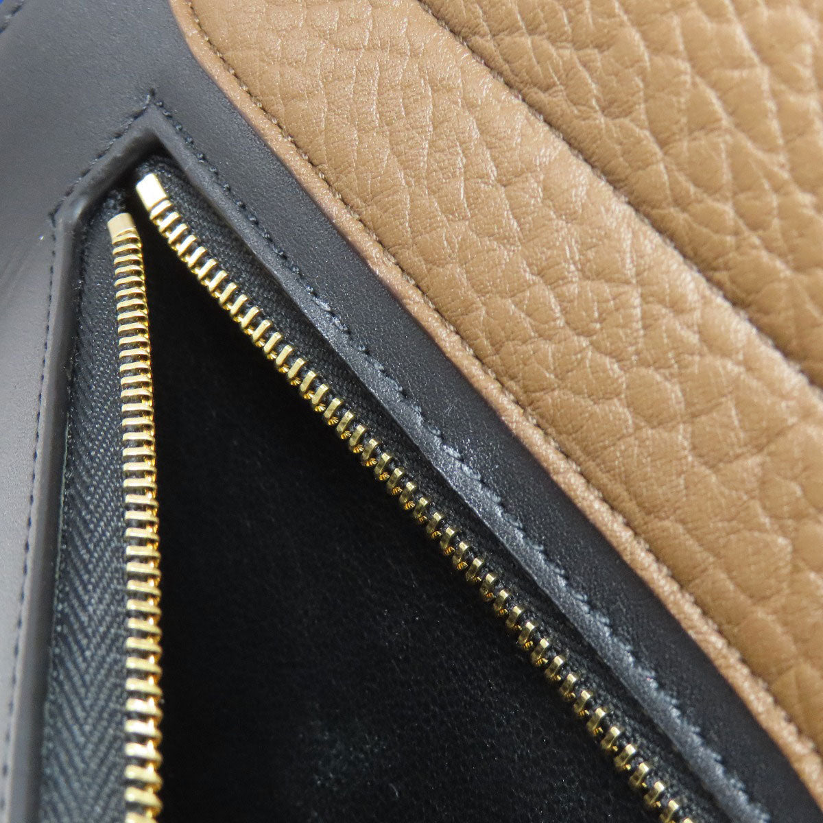 CELINE Handbag Calfskin Brown Trapeze 2WAY