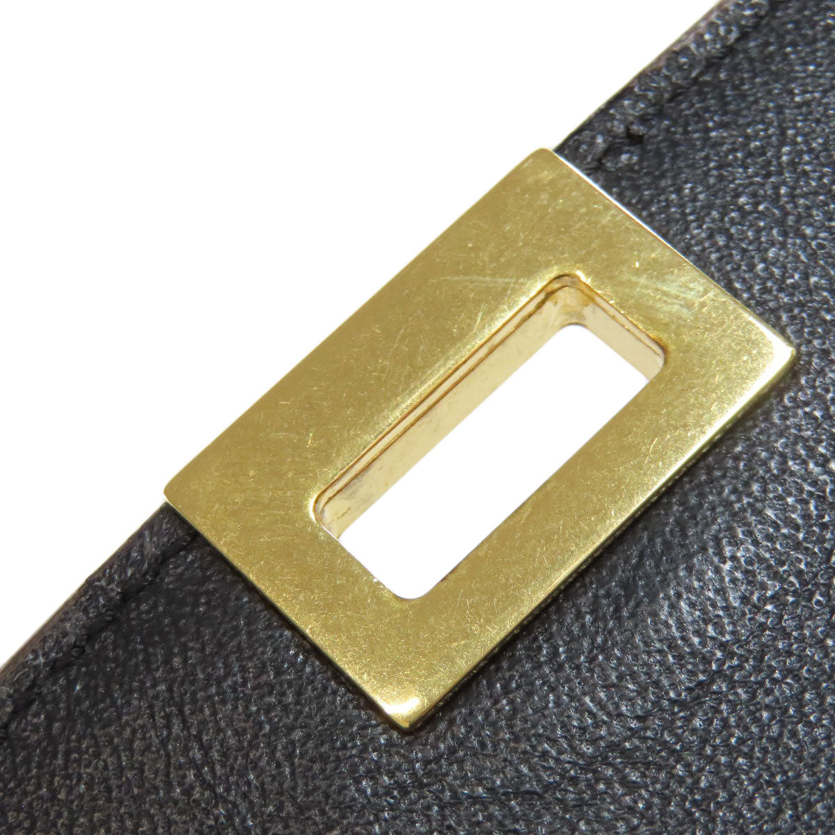 CELINE Handbag Calfskin Brown Trapeze 2WAY