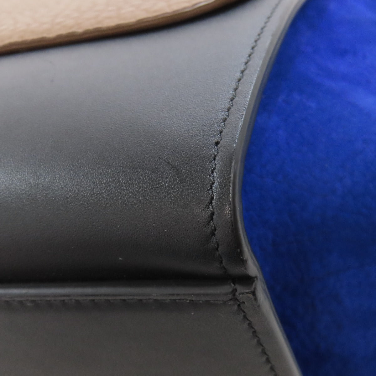 CELINE Handbag Calfskin Brown Trapeze 2WAY