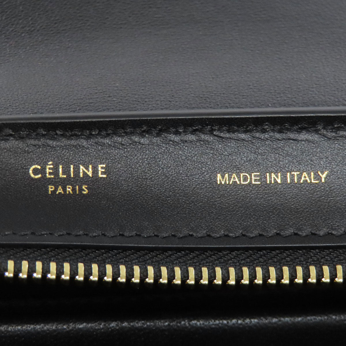 CELINE Handbag Calfskin Brown Trapeze 2WAY