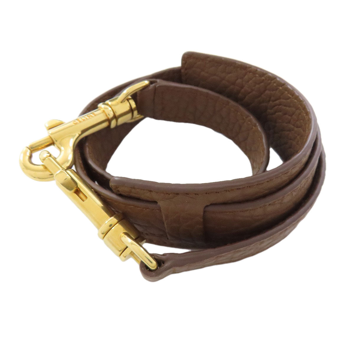CELINE Handbag Calfskin Brown Trapeze 2WAY