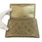 CHANEL Bifold Wallet Calfskin gold Cambon Line SilverMetal