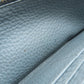 PRADA Long Wallet Purse leather blue logo