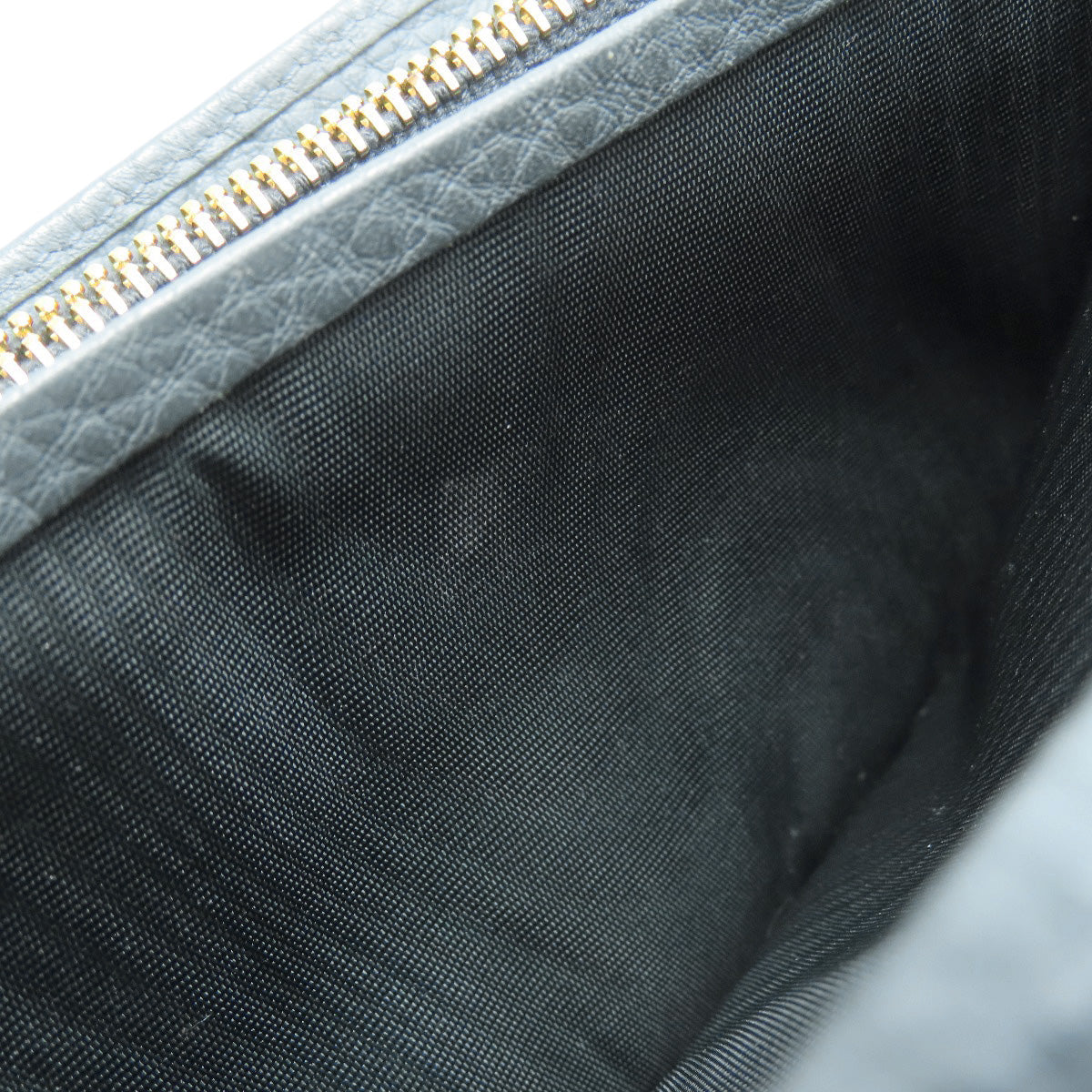 PRADA Long Wallet Purse leather blue logo