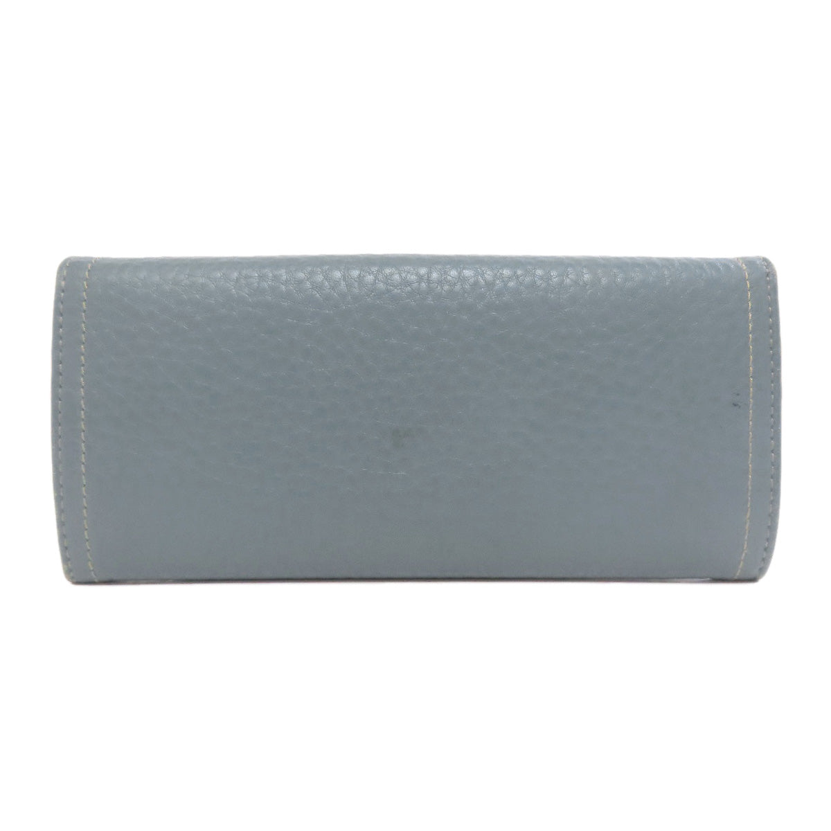 PRADA Long Wallet Purse leather blue logo