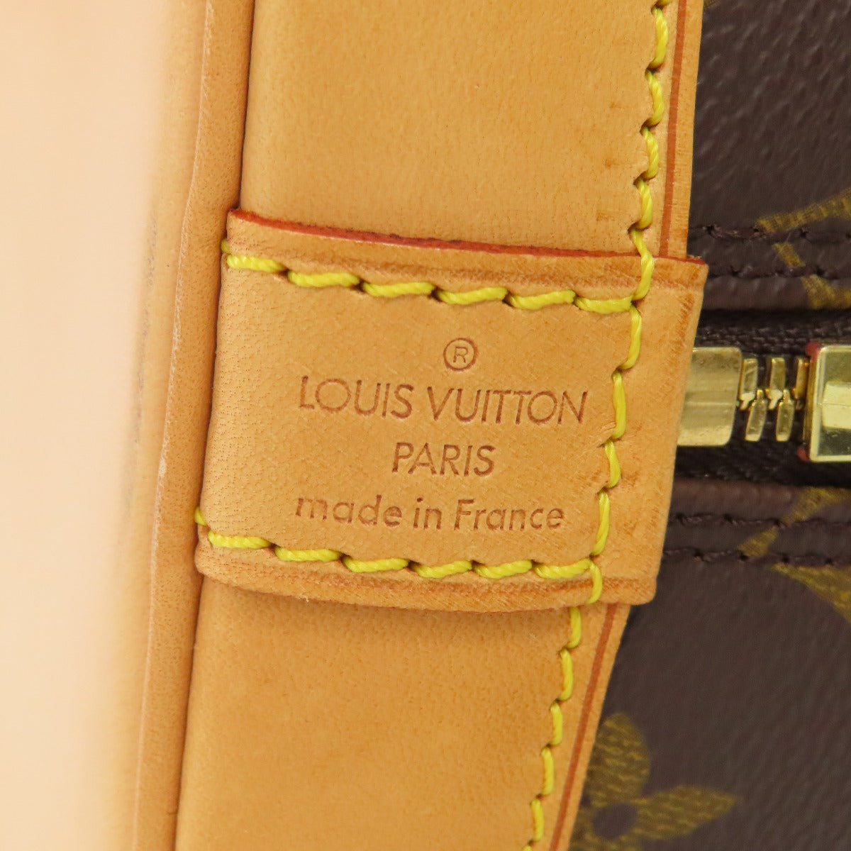 LOUIS VUITTON Handbag M51130 Monogram canvas Brown Alma Women Used Authentic
