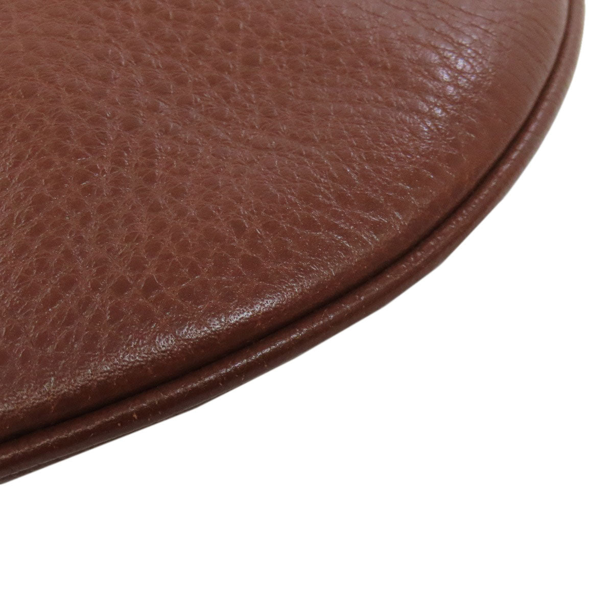 LOEWE Shoulder Bag Calfskin Brown logo Women Used Authentic