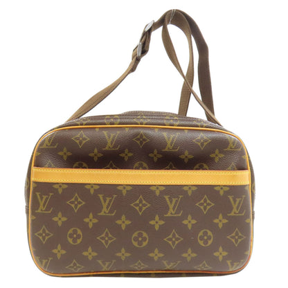 LOUIS VUITTON Shoulder Bag M45254 Monogram canvas Brown Reporter 28 Women Used Authentic
