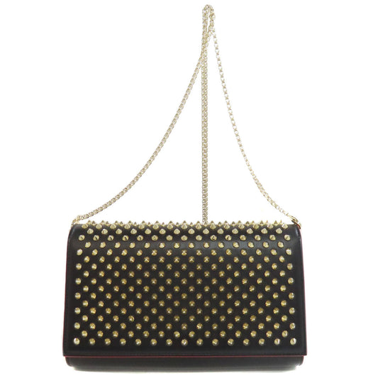 Christian Louboutin Shoulder Bag leather black Studs