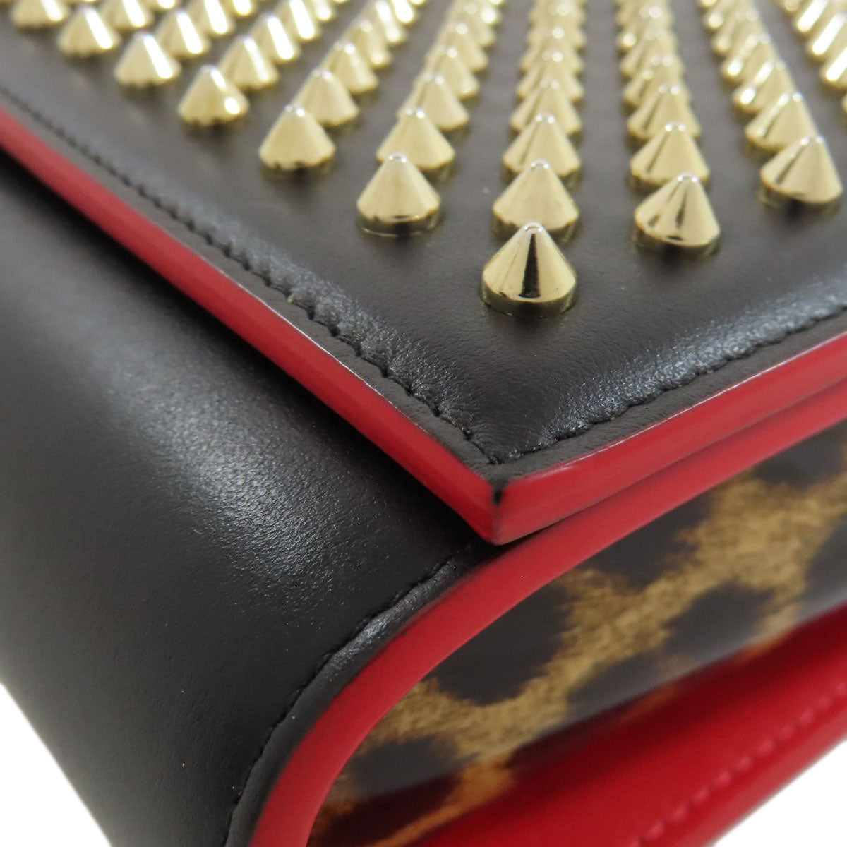 Christian Louboutin Shoulder Bag leather black Studs