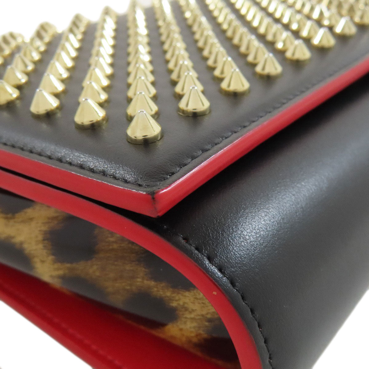 Christian Louboutin Shoulder Bag leather black Studs