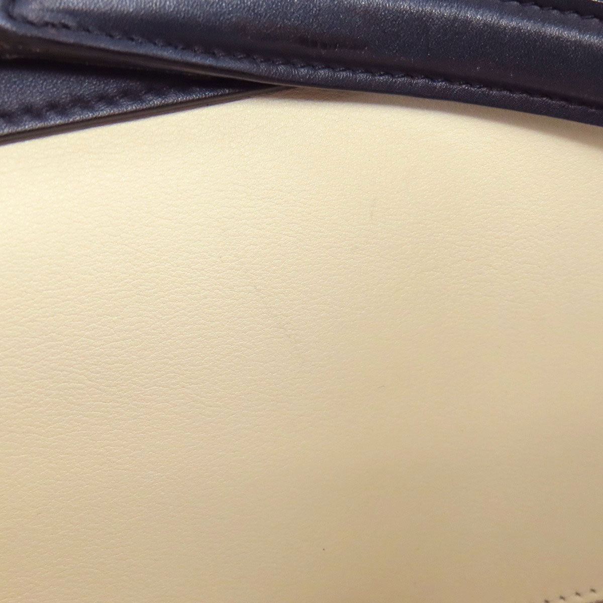 CELINE Tote Bag leather white Ring bag