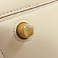 CELINE Tote Bag leather white Ring bag
