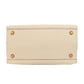 CELINE Tote Bag leather white Ring bag