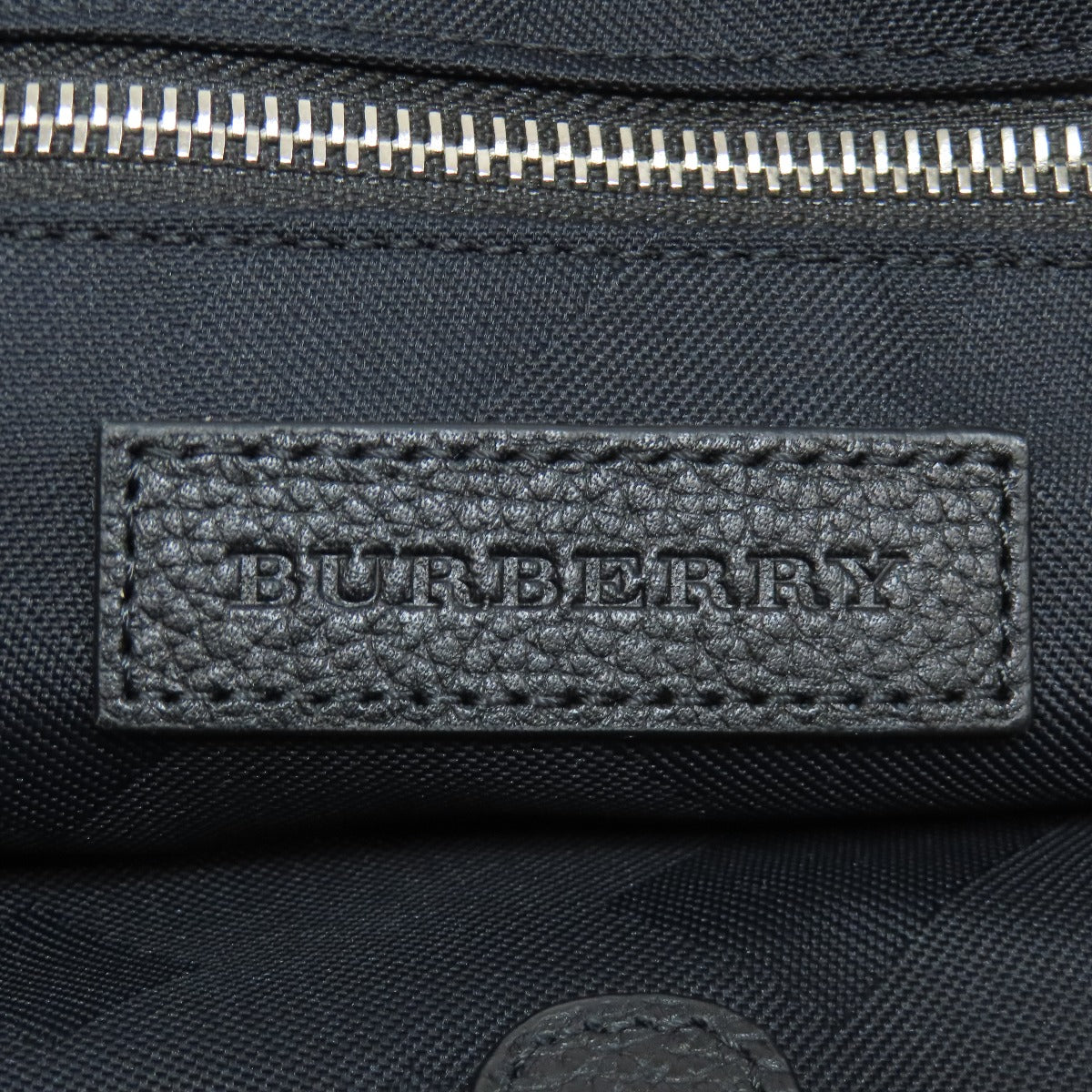 BURBERRY Tote Bag Nylon blue logo Women Used Authentic