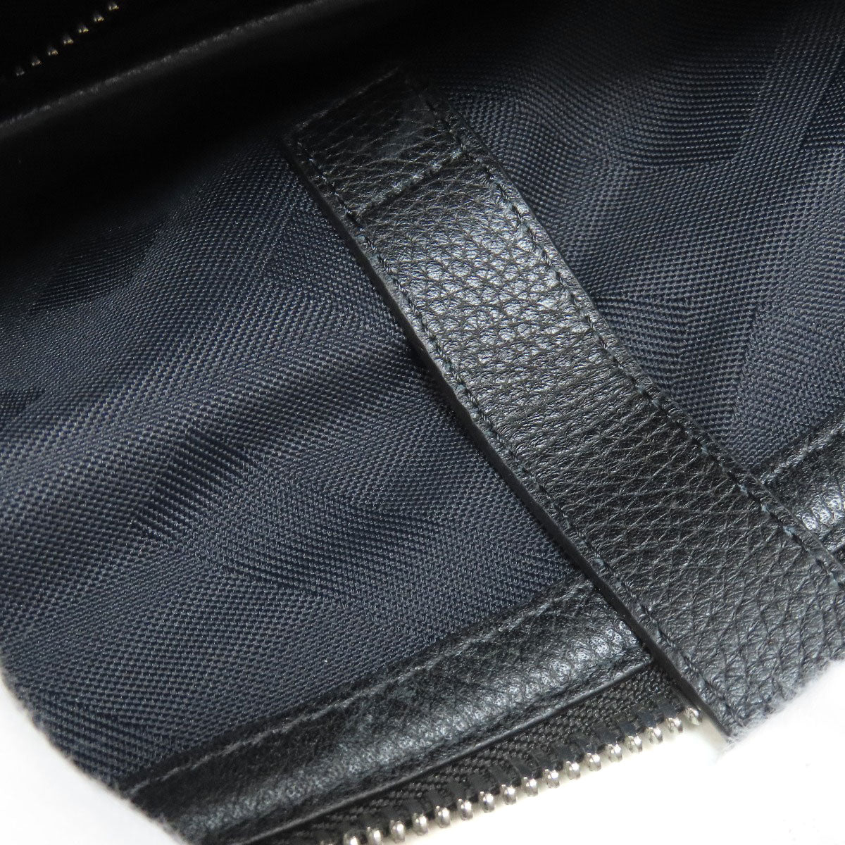 BURBERRY Tote Bag Nylon blue logo Women Used Authentic
