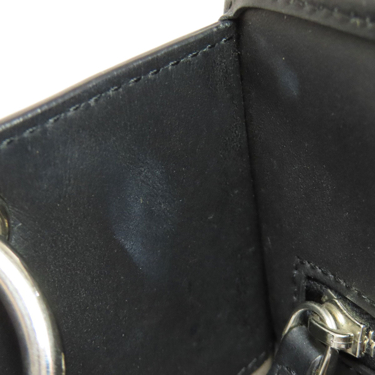 FENDI Handbag 8BH343 Calfskin black Runaway 2WAY Women Used Authentic