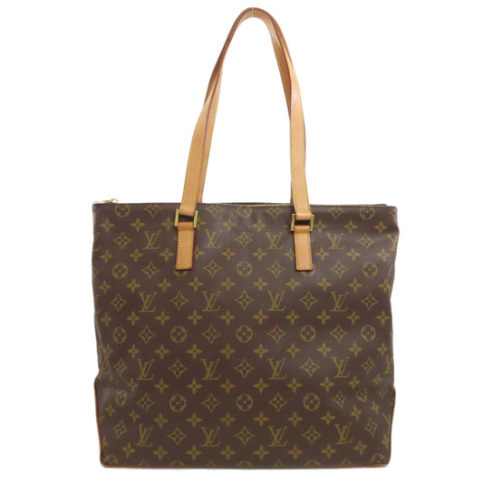 LOUIS VUITTON Tote Bag M51151 Monogram canvas Brown Cabas Mezzo Women Used Authentic
