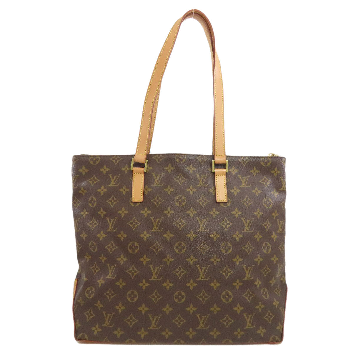LOUIS VUITTON Tote Bag M51151 Monogram canvas Brown Cabas Mezzo Women Used Authentic